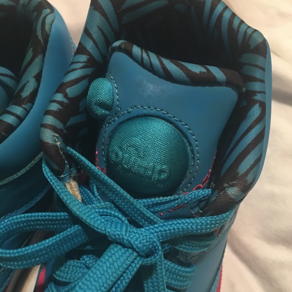 2013 Reebok Pump Aerobic Hexalite Sneakers Blue/Pink Size7.5 Read Description - Picture 8 of 16